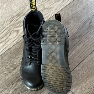 Dr. Martens Black Leather Lace-Up Boots